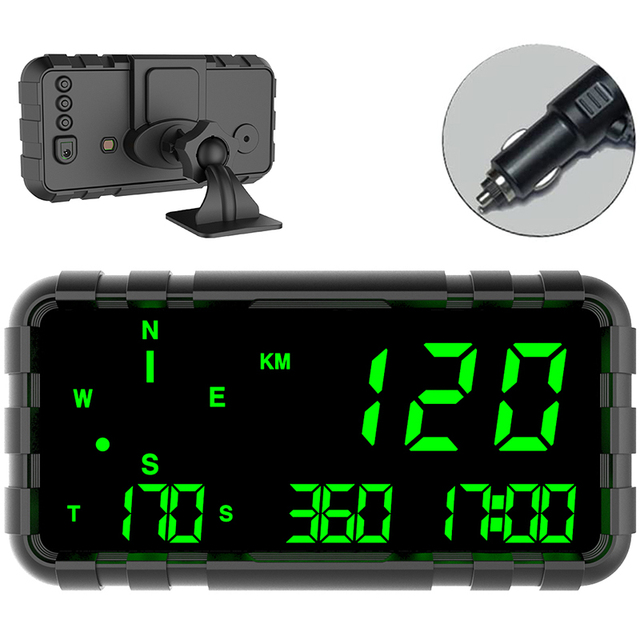 Kingneed C3012 OEM ODM Universal Digital Car Hud Head up Display GPS Pulsar Speedometer for Car Truck Compass Clock