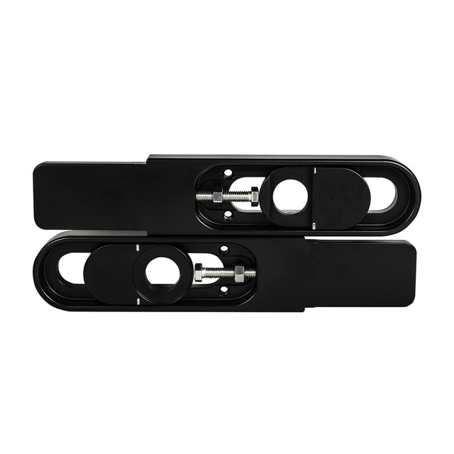 High Quality CNC Machining Custom Size Black Anodized Billet Aluminum Bolt on Swingarm Extensions