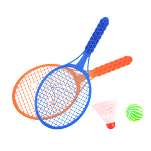 Children <b>Plastic</b> Tennis Racket Set With Badminton Shuttlecock And Ball For Kids Playground Sports - Product Image 5
