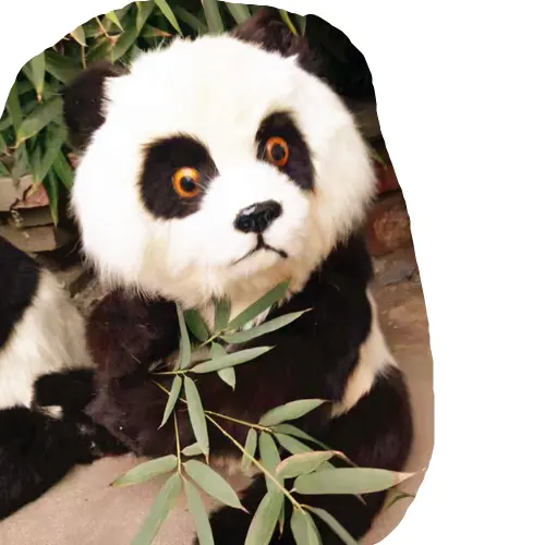Animal Model Pet Fur Toy Photography Props Garden Decoration Ornaments Simulation Panda