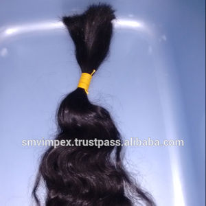 Cheveux indiens vierges et bouclés 100% naturels, non traités, en vrac Cheveux bruns et bloc naturel, naturels, vierges Processus naturel uniquement, transformation naturel - Product Image 2