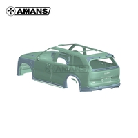Kit carrosserie complet en fibre de carbone sèche de qualité supérieure Zeekr 9X AMANS Original avec lèvre avant, diffuseur arrière, extension d'aile et spoiler – Installation facile