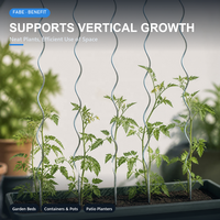 Tuteur en spirale pour tomates, électro-galvanisé, résistant à la rouille, support de plante, treillis 1,5m-1,8m pour tomates, concombres, haricots, serre