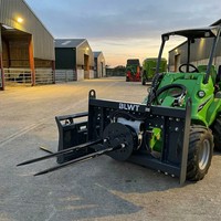Fourche à balles rotative à 360 degrés avec pompe hydraulique, fourche à ensilage, attache rapide universelle pour mini-chargeuse et chargeuse compacte, BLWT Duty
