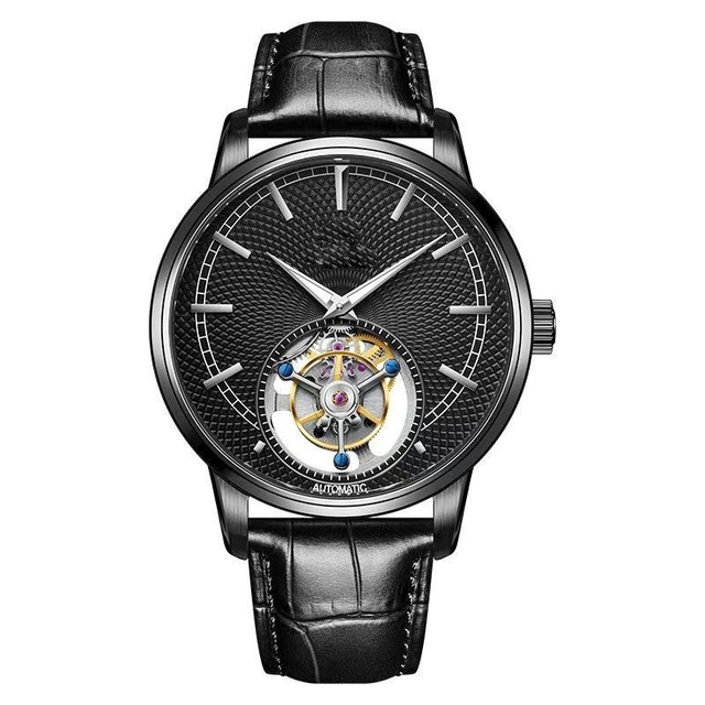 Mens Mechanical Wristwatches Flying Tourbillon Movement Skeleton Watch for Men Man Luxury Clocks Real Tourbillon Watch