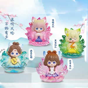 ฟิกเกอร์ Yu Mo Craft Fairy Fox แบบกล่องสุ่ม 6 ตัว รุ่นปกติ 1 ตัวรุ่นพิเศษ ของสะสมการ์ตูนสำหรับเด็กผู้หญิง ของตกแต่งโต๊ะทำงาน ของขวัญ - Product Image 3