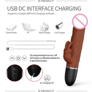 Женский вибратор с двойным кроликом и G-Spot - Product Image 3