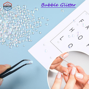 Perles à bulles en vrac, tailles variées, transparentes, pour nail art, résine époxy, slime, loisirs créatifs, décoration maquillage corps et visage - Product Image 4