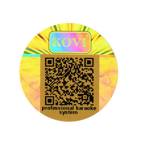 パーソナライズされた3D <span class=keywords><strong>QR</strong></span>コードセキュリティラベルホログラムステッカー - Product Image 1