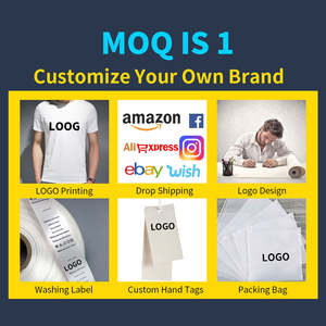 Camisetas en blanco para hombres a granel 100% Camiseta personalizada Lisa Impresión de camisetas Fabricante 100 Algodón Serigrafía Camisetas de algodón personalizadas - Product Image 2