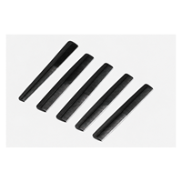 Peigne de coupe professionnel pour coiffure 18 cm en plastique noir
