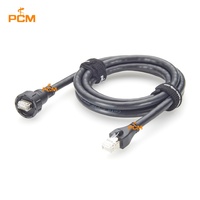 Cable Ethernet de Red RJ45 8P8C Macho a Macho, Impermeable IP67, Cat8, Cat7, Cat6A, Cat6, Cat5E, para Gabinetes Industriales en Exteriores