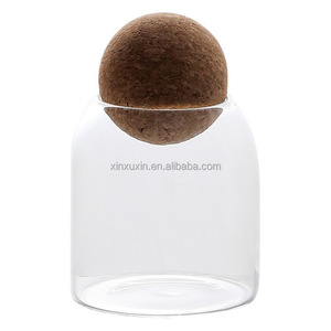 Wadah Lilin Mewah Warna-Warni Buatan Tangan untuk Dekorasi Rumah, Stoples Kaca Oval Silinder Kosong dengan Tutup Gabus, Cetak Sablon Sutra - Product Image 2