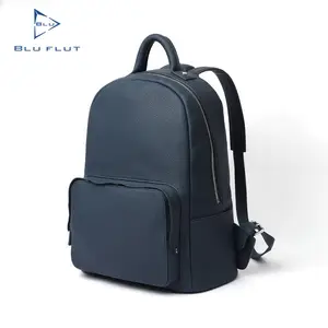 BLU FLUT vintage mâle pur cuir de vachette véritable sac à dos luxe polochon sac de voyage pack hommes en cuir sac à dos pour ordinateur portable