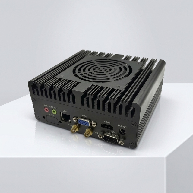 Intel I5 1235U Industrial Mini PC With Fan DC12V 4*USB3.0 1*M.2 2280 DDR4 3200 MHZ 1*VGA+2*RS232COM+1*intel I226-V LAN+1*