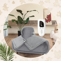 Meilleure vente coussin chauffant électrique épaule à température réglable couverture chauffante lavable avec prise US/EU/UK/AU/JP pour l'hiver