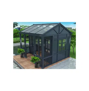 Đúc sẵn glasshouse mặt trời phòng kính nhà ngoài trời nhôm solarium sunroom