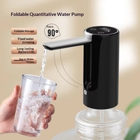 Distributeur d'eau pliable en ABS 4W, pompe rechargeable pour bouteilles domestiques, petit pressuriseur d'eau potable