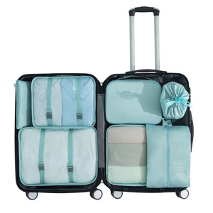 Portable Fashion Light Weight Large-Capacity Seven-Piece <strong>Foldable</strong> Travel Bag Storage Set Organizes Clothing <strong>Suitcase</strong> Other Items - Product Image 1