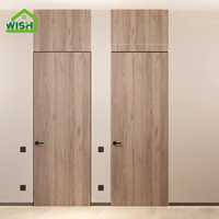 Porte invisible moderne, design caché, cadre composite de haute qualité, utilisation intérieure pour villa, hôtel, salon, appartement, manuel