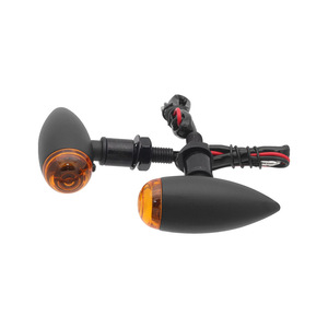 Clignotants de moto en alliage d'aluminium, clignotants noirs cool en forme de balle pour tout-terrain - Product Image 4