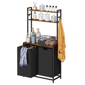Commerci all'ingrosso <span class=keywords><strong>bagno</strong></span> camera da letto estraibile sacchetti della biancheria rimovibili cesto della biancheria con portaoggetti - Product Image 3