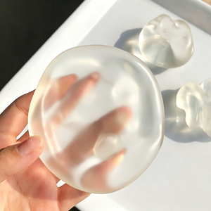 YIWUPOWER 6cm Translucent Coconut Oil <span class=keywords><strong>Vaseline</strong></span> Handmade Squishy Ball White Moon Moldable Slow Rising Stress Relief Fidget Toy - Product Image 3