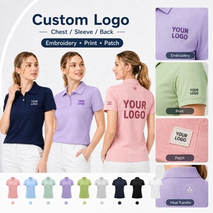 เสื้อยืดลำลองผู้หญิงพิมพ์โลโก้ได้ เนื้อผ้านุ่ม ระบายอากาศ แห้งเร็ว ทรงสวย ใส่สบาย เหมาะสำหรับพิมพ์ลาย ใช้ในสำนักงาน ทีมงาน หรือเป็นชุดทำงาน OEM - Product Image 2