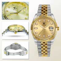 Montre mécanique pour homme, étanche, en acier inoxydable, automatique, squelette, cadran roulette, logo personnalisé, Montre Homme