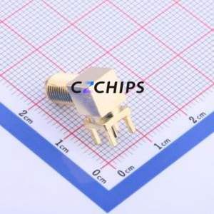 HJ-SMA113 RF Coaxial Connector Through hole Component (THT) Connector Board-to-Board Inner Pin 1 5.35mm - Product Image 2