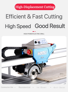 Wandeli QX-ZD-1200 tự động cầu <span class=keywords><strong>Saw</strong></span> 1200 mét gạch đá cắt, 220V động cơ cho <span class=keywords><strong>Granite</strong></span> Marble gốm CE chứng nhận - Product Image 4