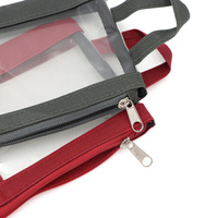 Organizador de Joyas Transparente de PVC Exquisito RR, Creativo, con 3 Ranuras para Pulseras, Anillos, Bolsa con 3 Bolsillos para Collares, Bolsa de Viaje con Cierre para Joyas