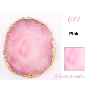 Support de vernis <span class=keywords><strong>Gel</strong></span> en résine naturelle, plaque pour Nail Art, dessin, Palette de couleurs, présentoir de Nail Art, ensemble de mélange de cosmétiques - Product Image 5