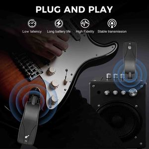 Ensemble émetteur-récepteur de microphone sans fil pour guitare G22, dynamique cardioïde, pour deux instruments, connecteur XLR, style bureau, en métal - Product Image 2