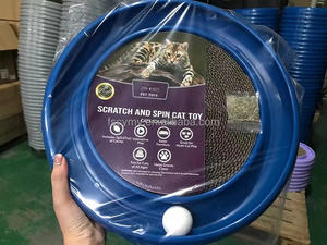 Mainan gores bola kucing interaktif kustom penggaruk Turbo karton dengan papan yang dapat diganti - Product Image 5