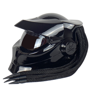 Casco completo unisex para todas las estaciones, diseño trenzado, coche eléctrico, motocicleta, casco para correr de campo traviesa - Product Image 1