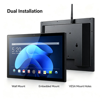 Machine tout-en-un tactile Android 15,6 pouces RK3576S avec boîtier arrière métallique, affichage numérique intérieur OEM, tactile 10 points, indice de protection IP54, SDK d'animation