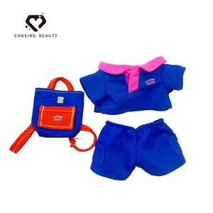 Juguete suave a rayas de 17cm, <span class=keywords><strong>muñeca</strong></span> de moda, <span class=keywords><strong>ropa</strong></span> de poliéster y suéter, sombrero, colgante, accesorios de <span class=keywords><strong>ropa</strong></span> para bebés - Product Image 4