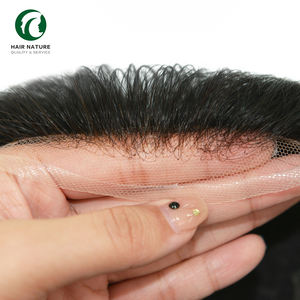 Système capillaire pour femmes Q6L, perruque de 16 pouces, mèches de cheveux humains, cheveux brésiliens, toupet pour femmes, dentelle PU, taille 7x9, nœuds décolorés à l'avant - Product Image 2