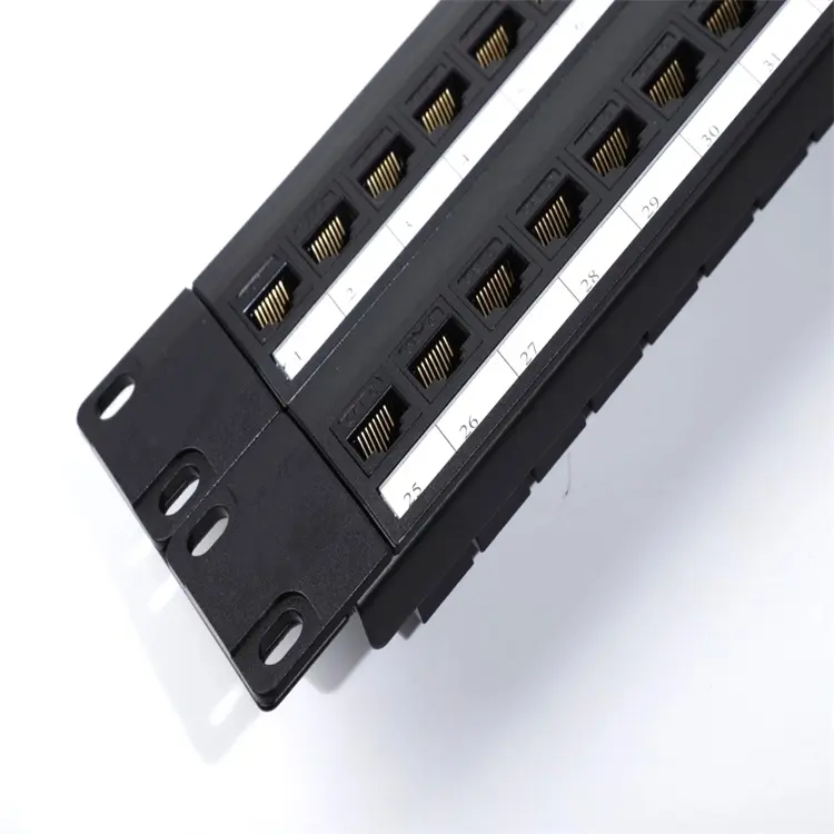 hot sale 48 port cat7 cat6a patch panel utp 19 inch 2u cat6 patch panel