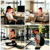 Cappello per Terapia a Luce Rossa GLPE OEM ODM, 660nm 850nm, Ricaricabile, Dispositivo LED per Terapia a Luce Rossa
