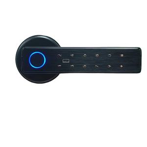 किसी भी लॉक बॉडी वाईफाई ट्यूया ऐप बहुराष्ट्रीय भाषाओं का पासवर्ड फिंगरप्रिंट कीलेस स्मार्ट डोर हैंडल लॉक - Product Image 2