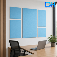 Panneau acoustique en polyester de forme hexagonale Chiheng, isolation phonique professionnelle, classe B1, ignifuge, pour traitement acoustique des salles de classe