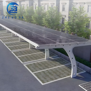 Installation rentable Système d'abri de voiture solaire Structure de montage de port de voiture photovoltaïque sécurisée <span class=keywords><strong>Parking</strong></span> de voiture pour un usage domestique - Product Image 2