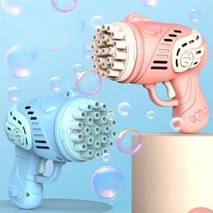 Pistola de Burbujas de Dibujos Animados para Niños, Automática, con Luz, Espuma Divertida para Bodas, Máquina de Burbujas Eléctrica para Niños, Juguete de Verano para Exteriores - Product Image 4