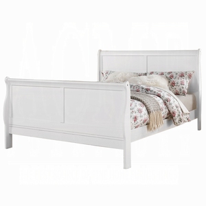 Modern Adjustable <b>Convertible</b> Soft White Finish Queen <b>Bed</b> - Product Image 3