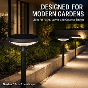 Lampada <span class=keywords><strong>Solare</strong></span> <span class=keywords><strong>da</strong></span> <span class=keywords><strong>Giardino</strong></span> Moderna con Spesa di Elettricità Zero, Faretto Impermeabile <span class=keywords><strong>da</strong></span> Esterno per Aiuole, Patio e Decorazioni <span class=keywords><strong>da</strong></span> <span class=keywords><strong>Giardino</strong></span> - Product Image 5
