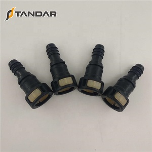 ข้อต่อพลาสติกแบบเร็ว SAE <span class=keywords><strong>3</strong></span>/8"-9.49mm-ID8mm สำหรับระบบสายเชื้อเพลิงรถยนต์ ท่อไนลอน ท่อยาง อะแดปเตอร์ข้อต่อ - Product Image 2