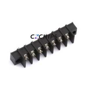MX25CM-7.62-07P-BK01-Cu-S-A Barrier Terminal Block Through hole,P=7.62mm Connector Two Sides 7.62mm 1x7P Straight Pin - Product Image 1