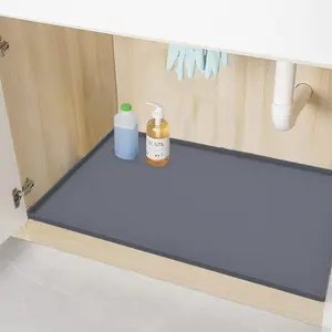 Hot Sale Anti-slip Silicone Kitchen Sink Mat Waterproof Cabinet Mat Durable Under Sink Mat For Kitchen Cabinet